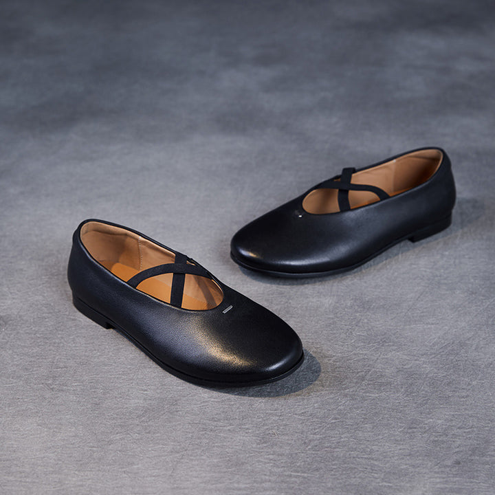 Dame Elegante Krydsstrop Ballerinas Stilla