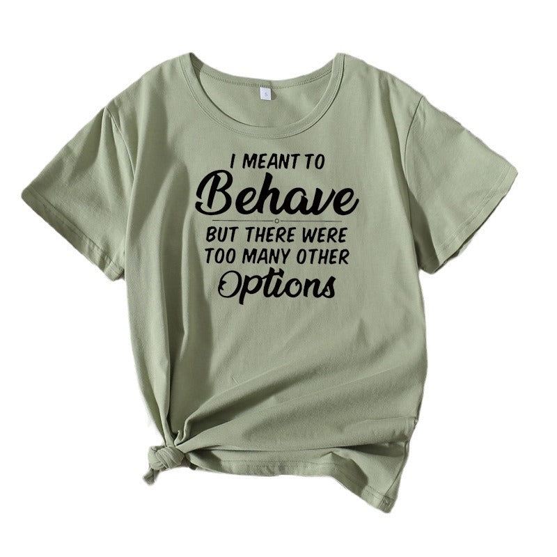 Dame Casual Humor T-shirt Stilla