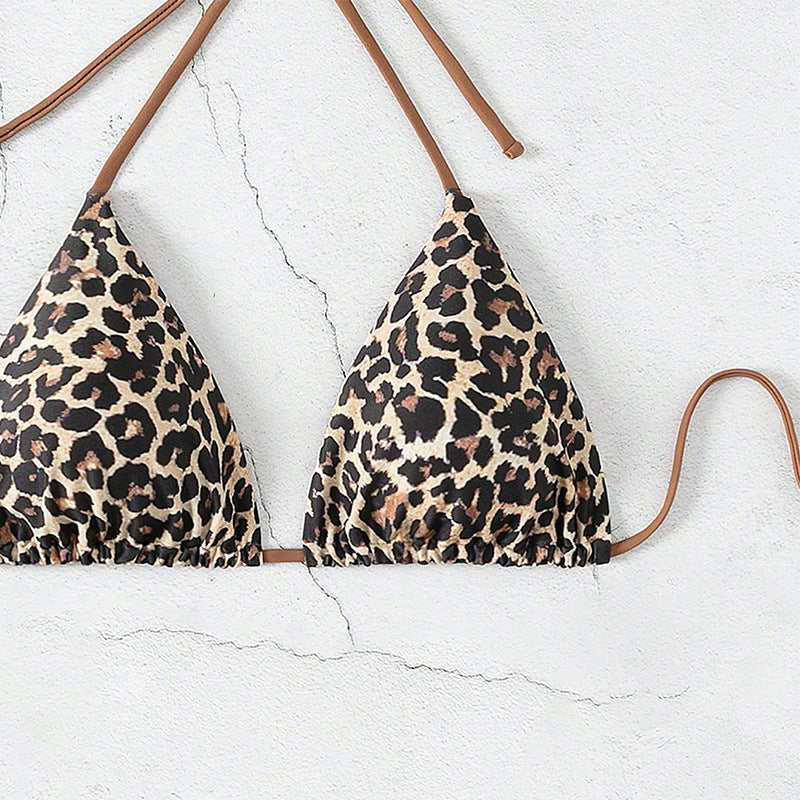 Damer trekant-bikini med fashionable leopardmønster Skovae