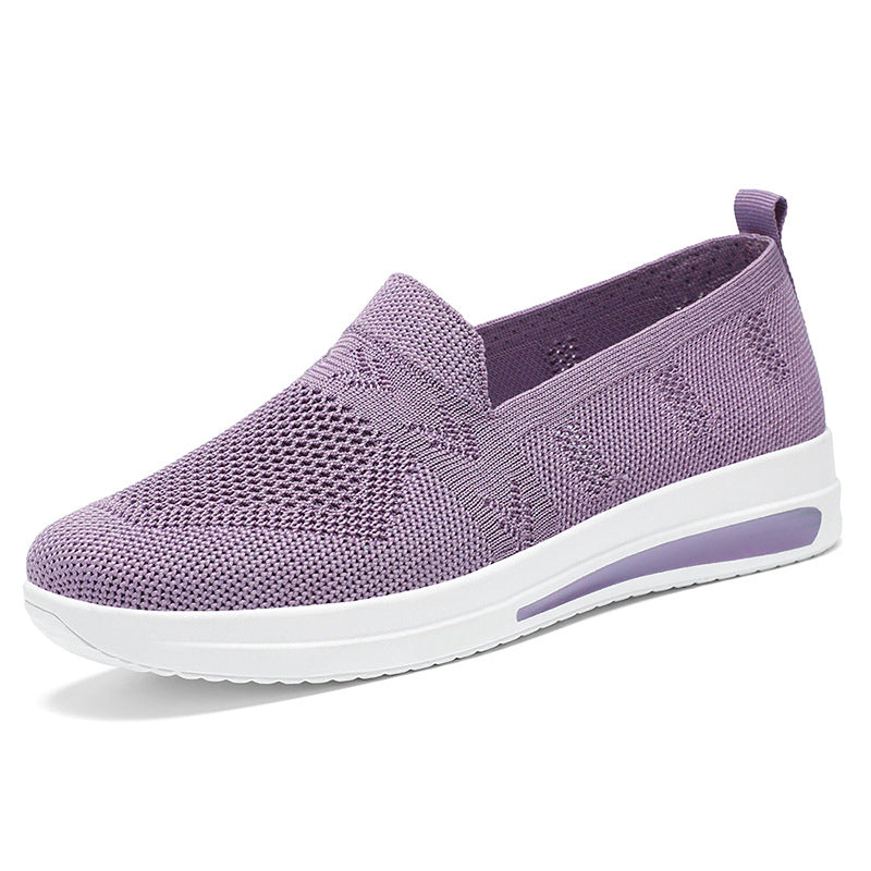 Dame Åndbar Komfort-Sneaker med fleksibelt Slip-On Design Stilla