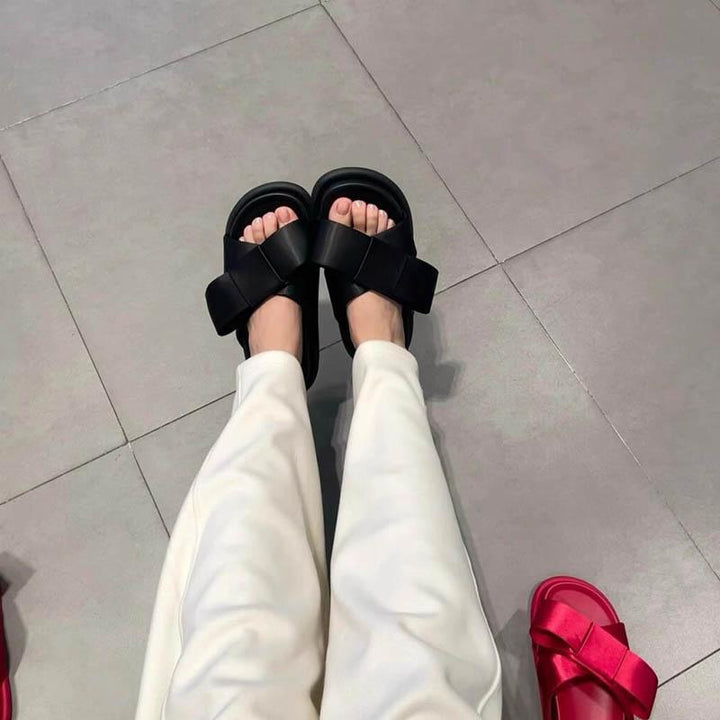 Damer stilfulde justerbare Slide-sandaler Stilla