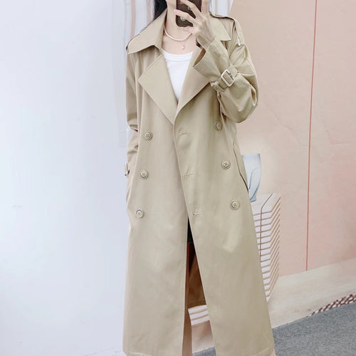 Dame trenchcoat i klassisk snit med elegante detaljer Stilla
