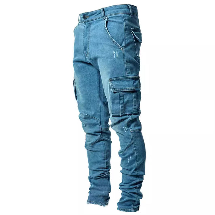 Herrer Cargo-bukser med fashionable lommer og smal pasform Stilla