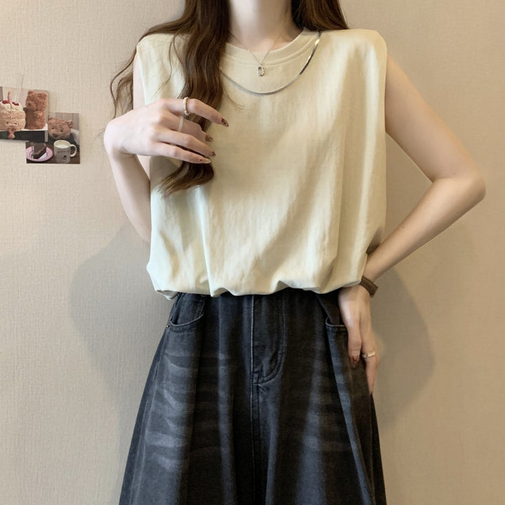 Femme Relaxed Fit Ærmeløs T-Shirt Stilla