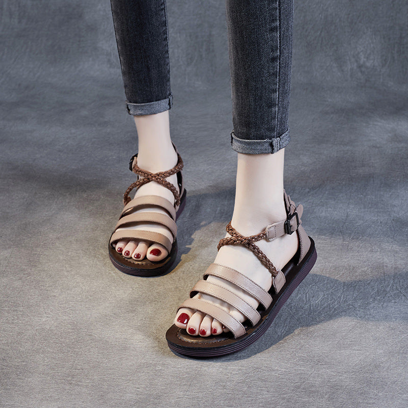 Femme Strappy Komfortsandaler med justerbar ankelrem Stilla