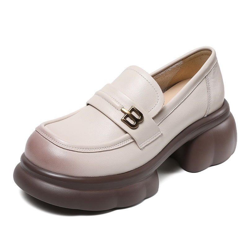 Dame Chunky Platform Sko med elegant spænde-detalje Stilla
