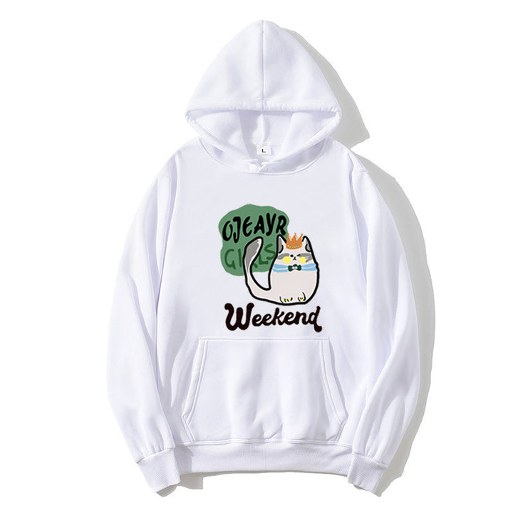 Kvindes hoodie med legende kat motiv Skovae
