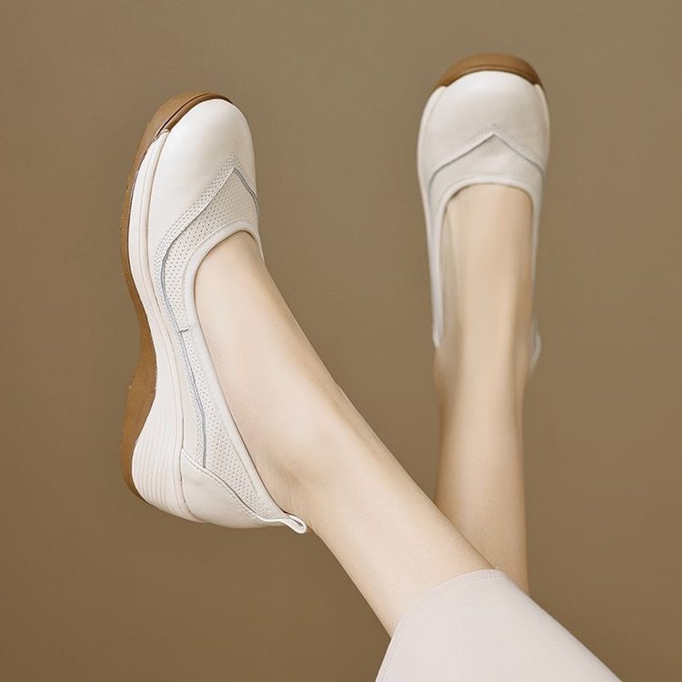 Dame Slip-On Mokkasiner med behageligt elastisk remdesign og skridsikker sål Stilla