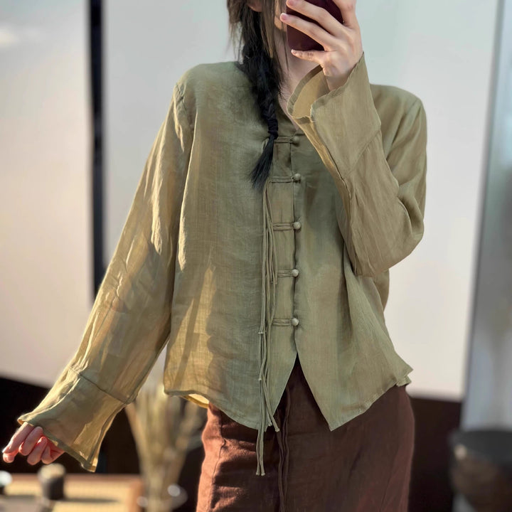 Femme Elegante Bindefront Bluse Stilla