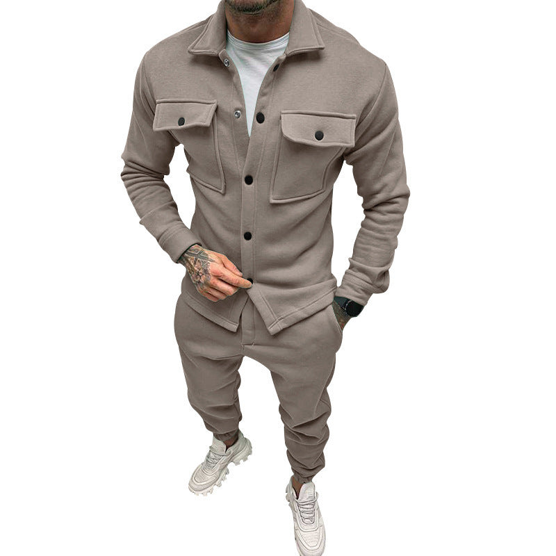 Herre Casual Jakke med funktionelle lommer og moderne design Stilla