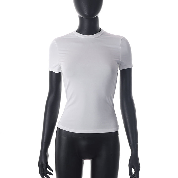 Dame Figurtilpasset Kortærmet T-shirt med højkvalitets Stretch-materiale Skovae