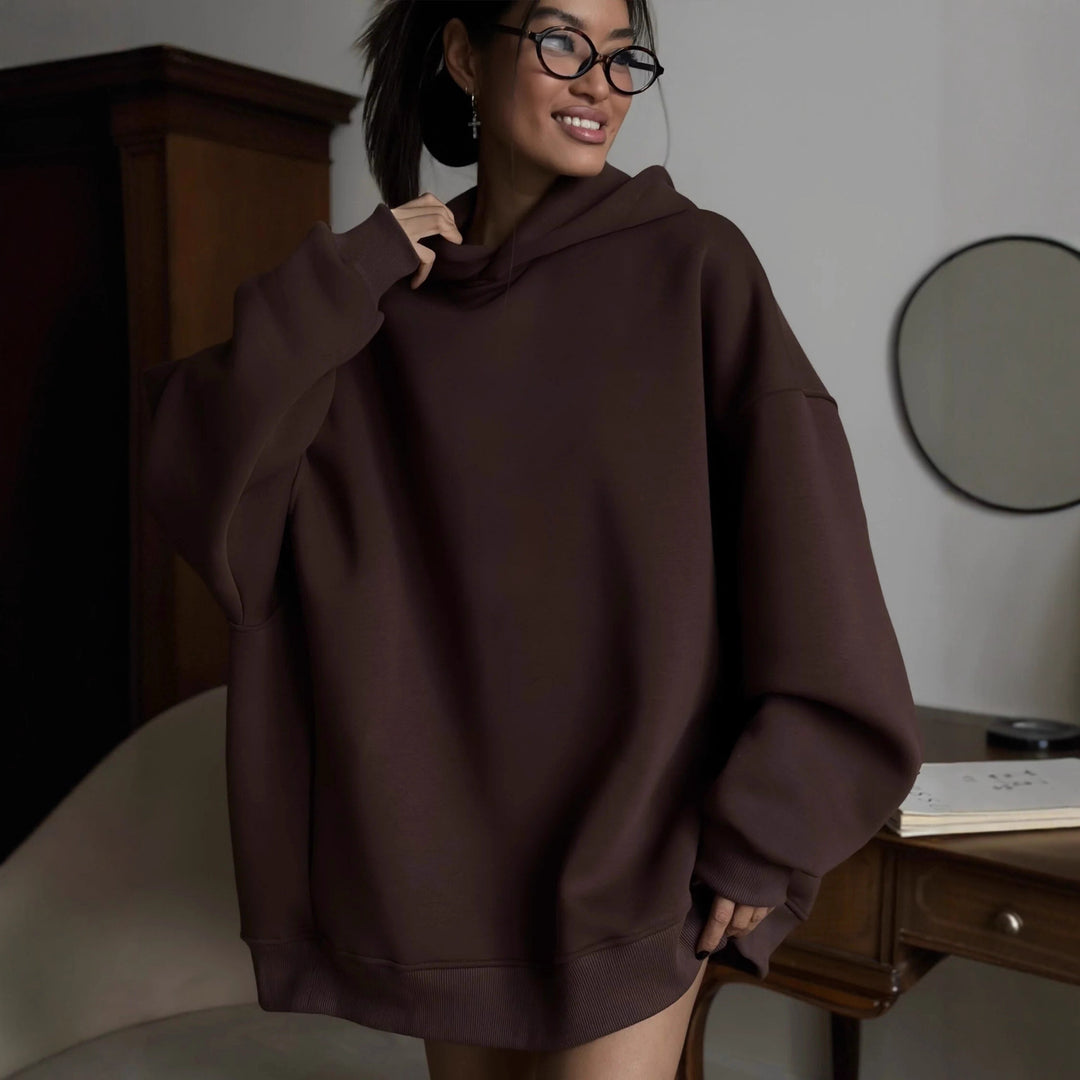 Dame Oversized Hættepullover Stilla