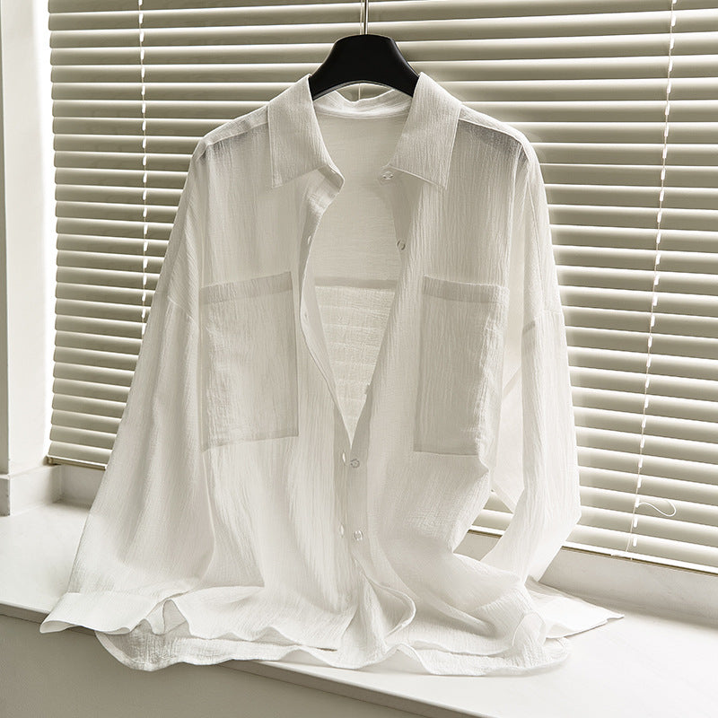 Damer elegant bluse med praktiske lommer og moderne snit Stilla