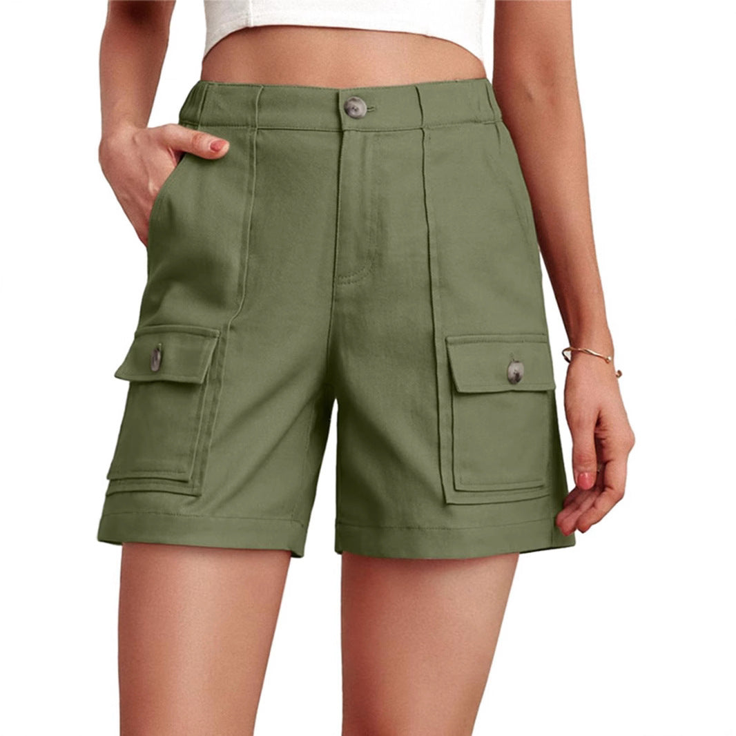 Dame Cargo-shorts med praktiske sidelommer og moderne snit Stilla