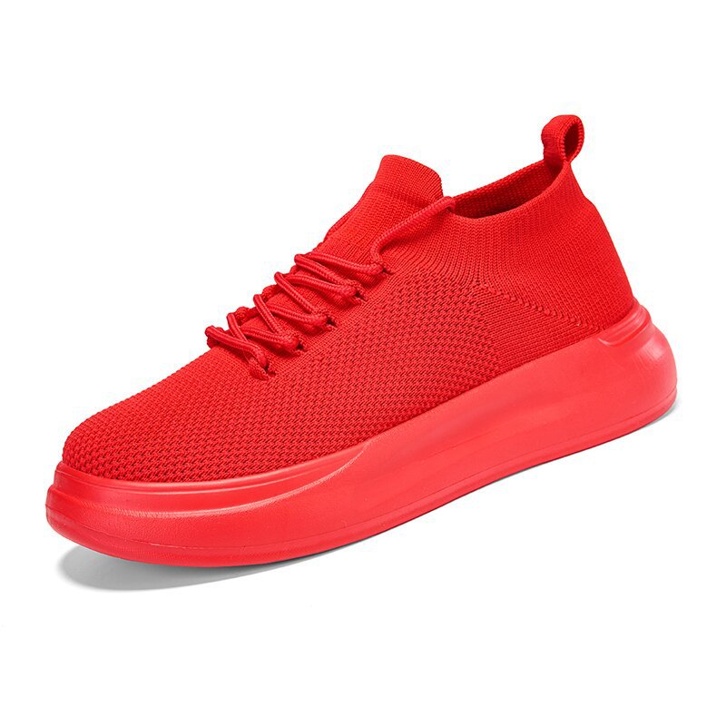 Dame nan elastisk strik-sneaker med viskoelastisk fodseng og dämpende plateau-sål Skovae