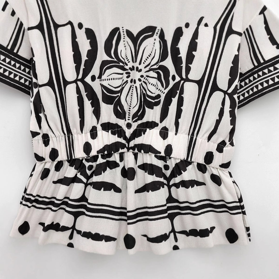 Femme Button-Up Kort Kjole Stilla