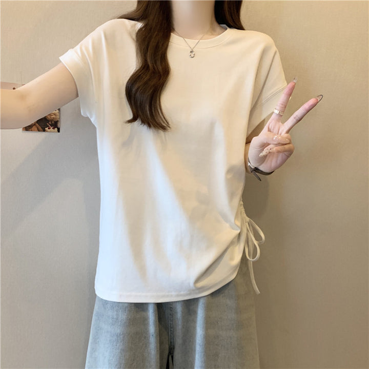 Femme Afslappet Fit Knot Tee Stilla