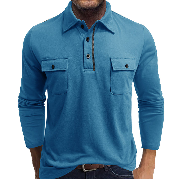 Herrer Langærmet polo shirt Stilla