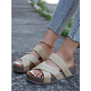 Dame Wedge-sandaler med fleksible remme og ergonomisk fodseng Stilla