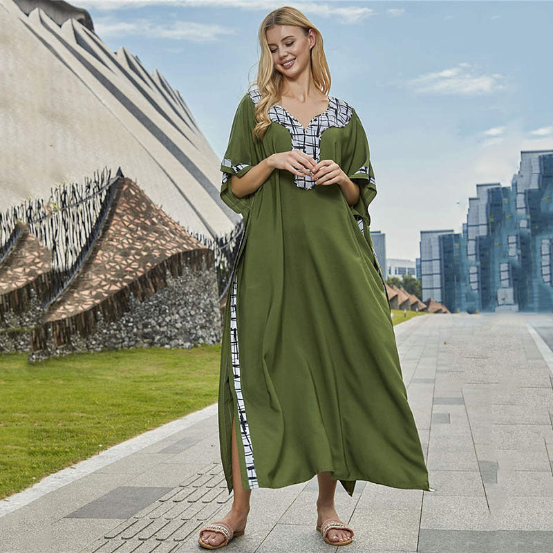 Dame Strandtunika i moderne kaftan-stil med elegante detaljer Stilla