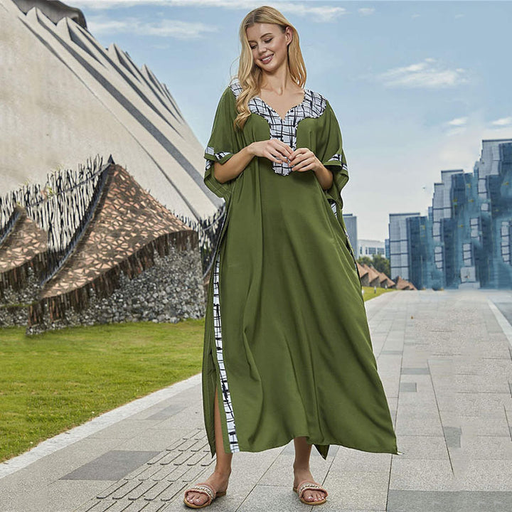 Dame Strandtunika i moderne kaftan-stil med elegante detaljer Stilla