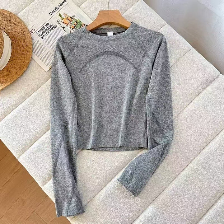 Kvindernes sporty langærmede skjorte med åndbare materialer Stilla