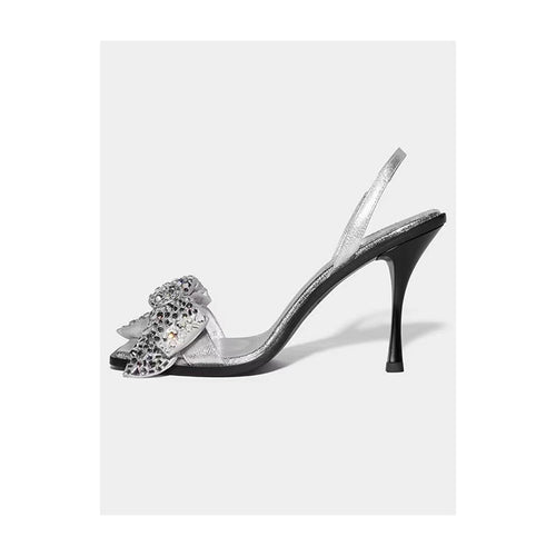 Femme Elegant Strass-udsmykkede Slingback-sandaler Stilla