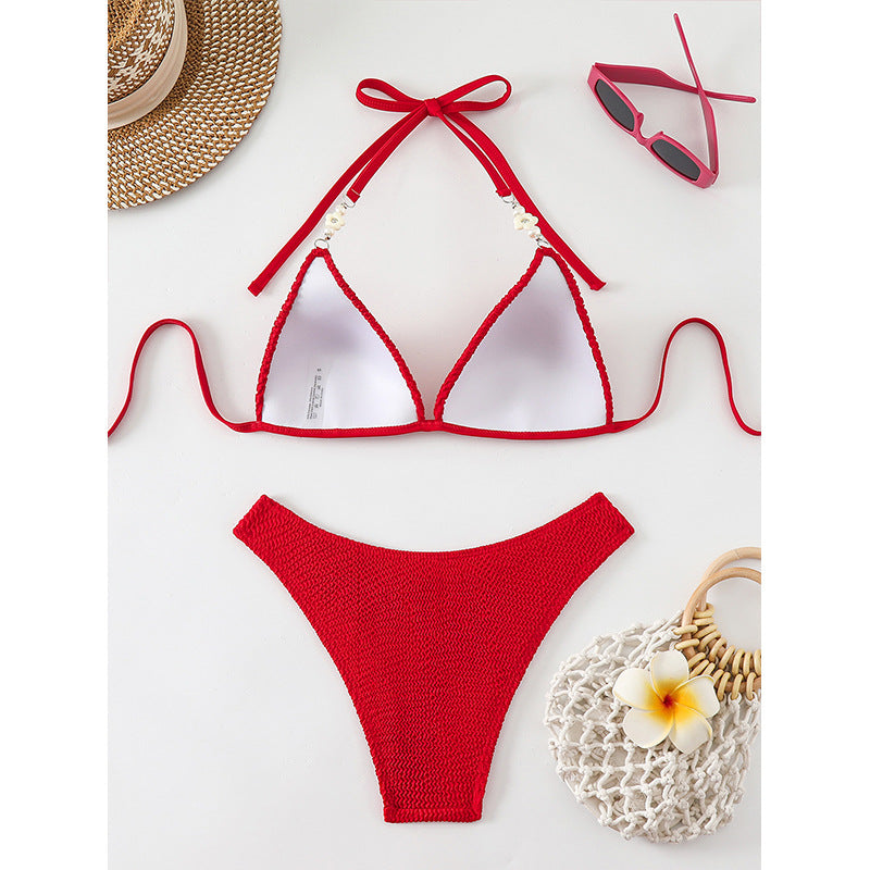 Dame struktureret hæklede tre-delt Stilla