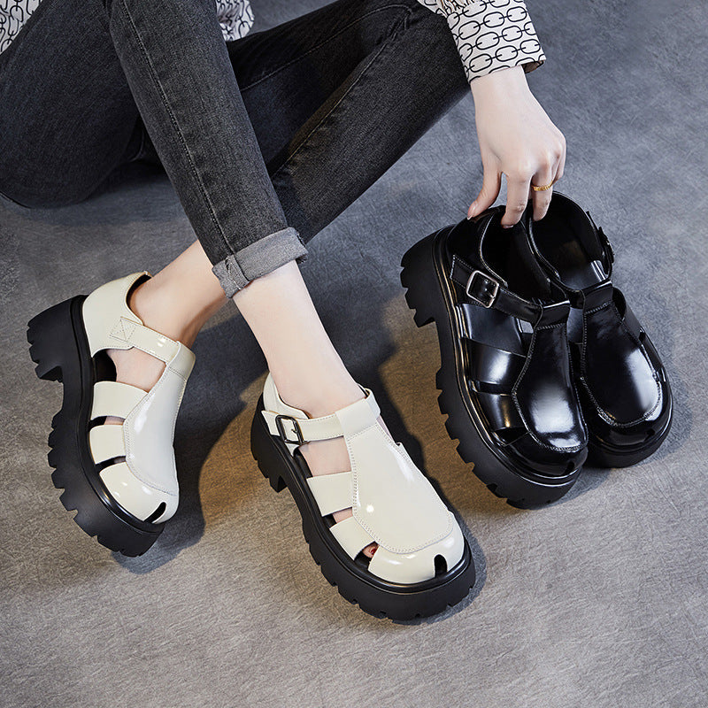 Femme Chunky Platform Spænde Sandaler med åbent design Stilla