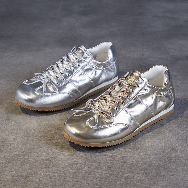 Dame Luxe Metallic Fashion Sneakers Stilla