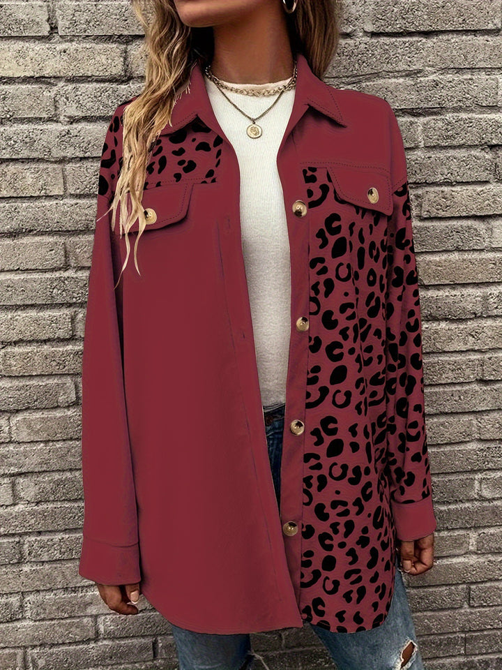 Dame Leopardprint Overshirt Stilla