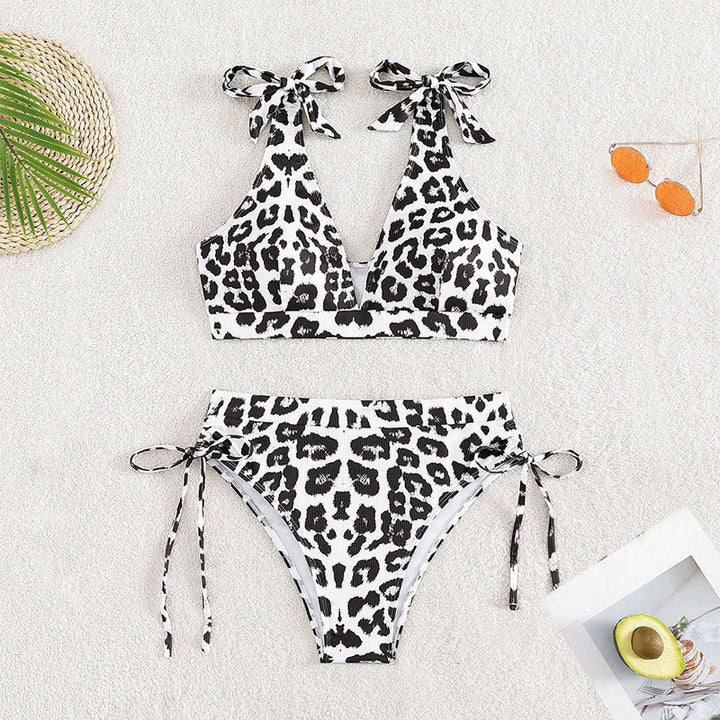 Damer Højskåret Bikini med justerbare stropper Skovae