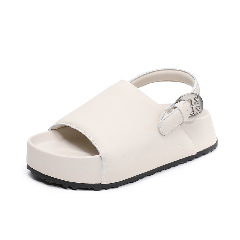 Dame stilfulde Slingback Slide Sandaler med forhøjet plateau Stilla