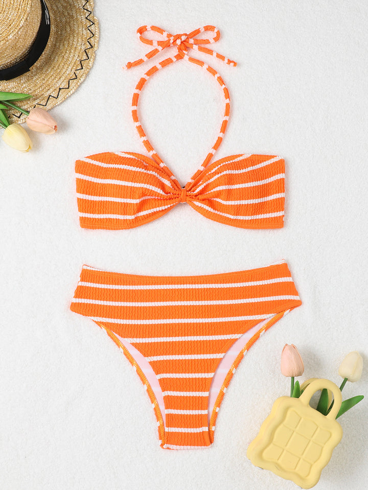 Dame Bandeau bikini med raffineret knude Skovae