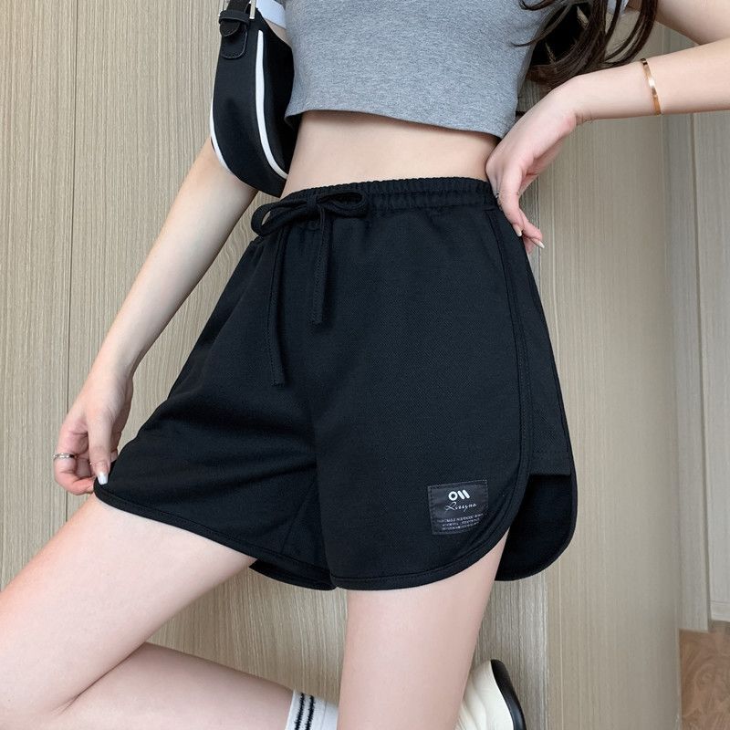Femme Athletic Snoretræk Lounge-Shorts med sidelukninger Stilla