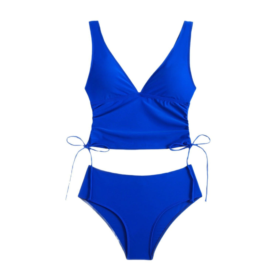 Dame bikini-sæt med raffinerede rynkeelementer og justerbare bindebånd Stilla