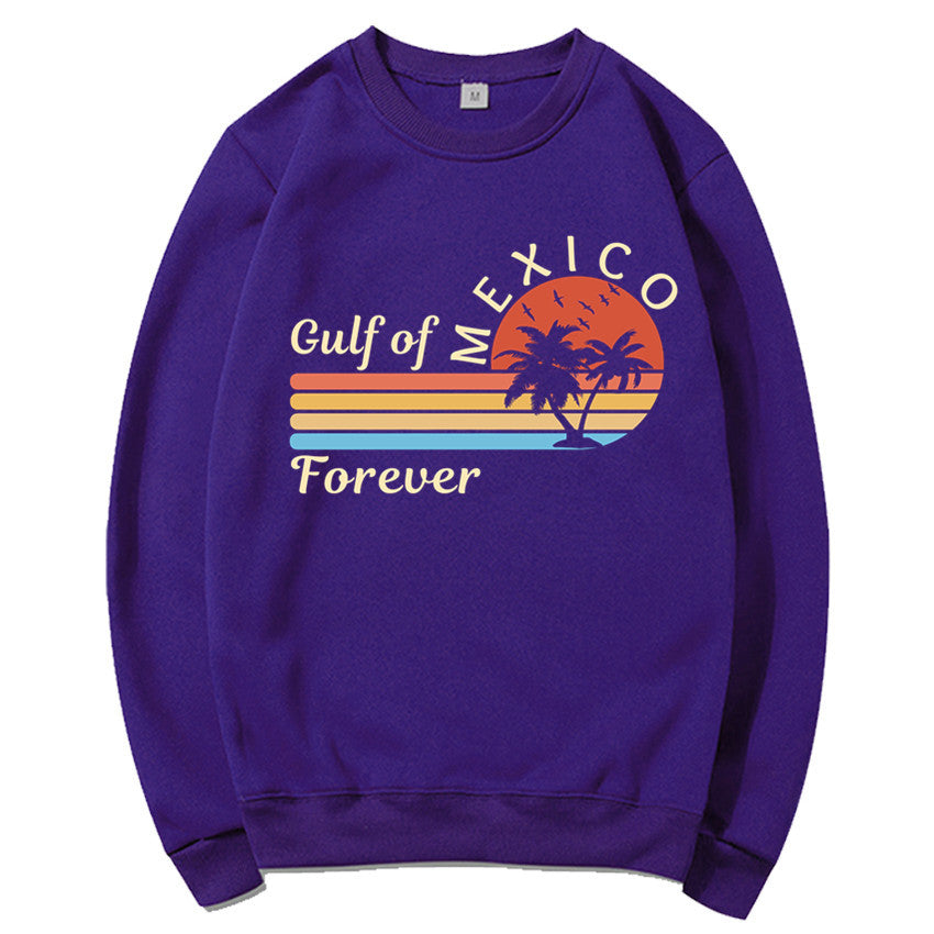 Kvindernes sweatshirt med tropisk grafisk design og moderne print Stilla