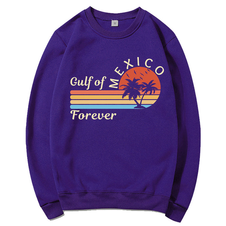 Kvindernes sweatshirt med tropisk grafisk design og moderne print Stilla