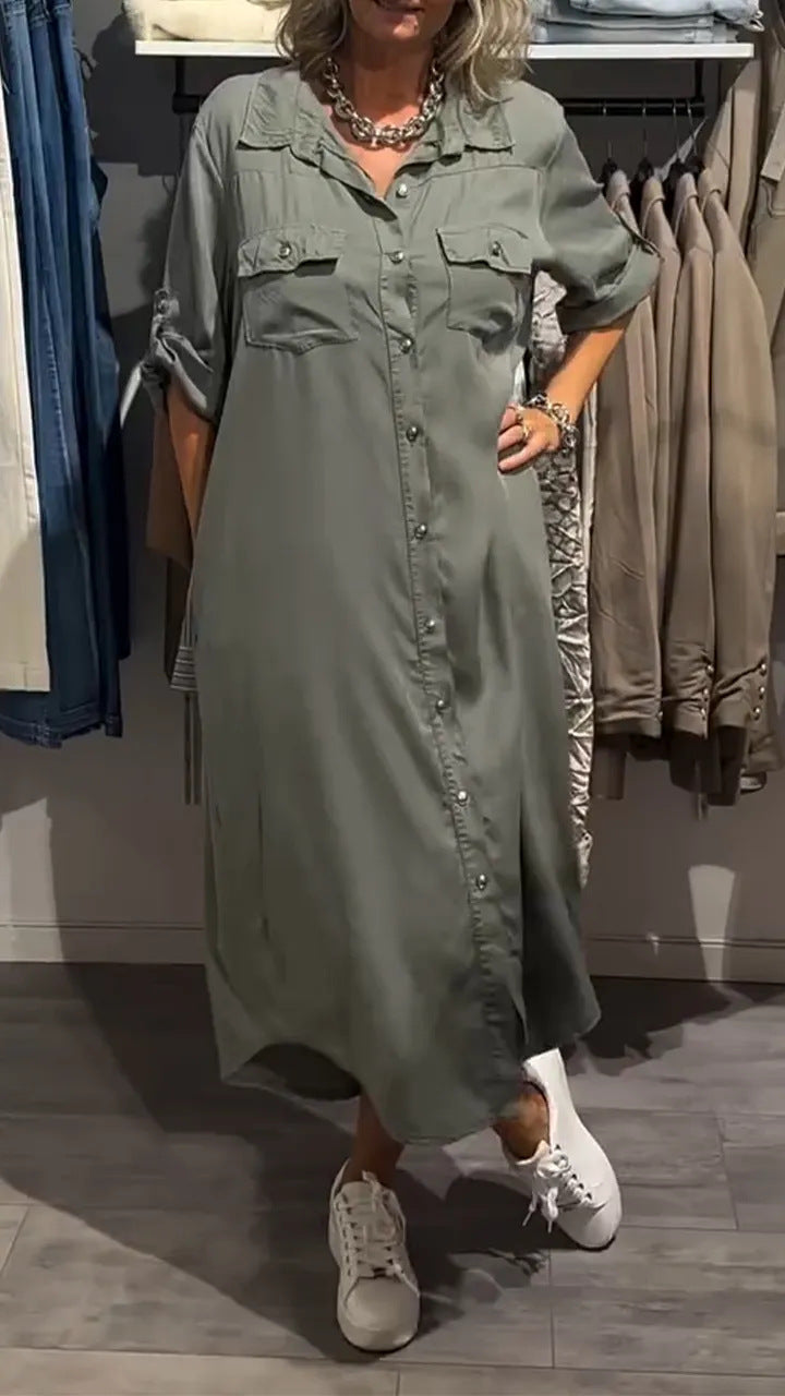 Fru Denim Skjortekjole Stilla