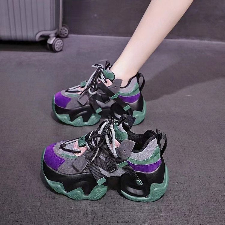 Dame mode Sneakers med spændende design og stabil plateau sål Stilla