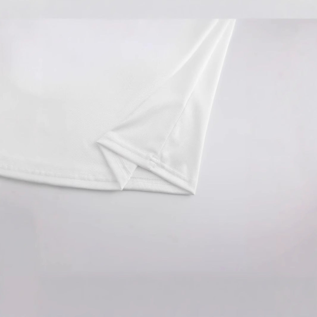 Dame Crop-T-Shirt med blomsterdesign Skovae