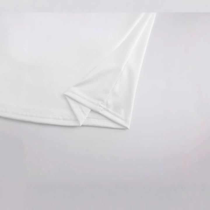Dame Crop-T-Shirt med blomsterdesign Skovae