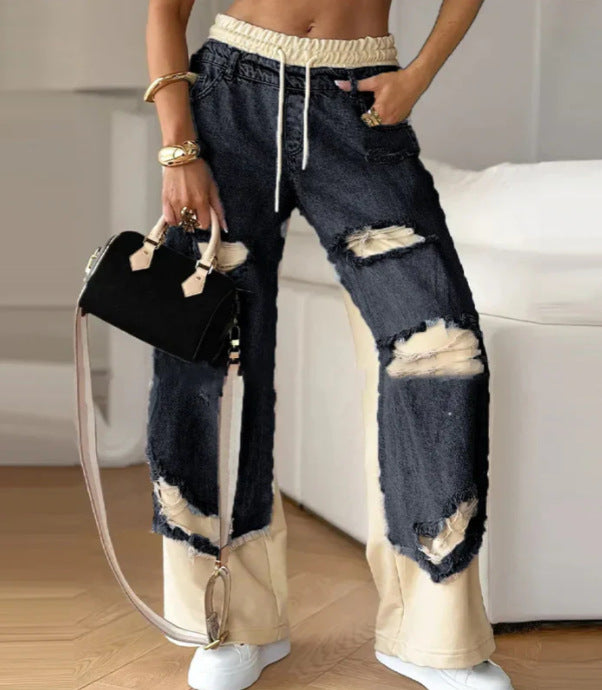 Kvinder Urban Ødelagt Denim Jogger Stilla