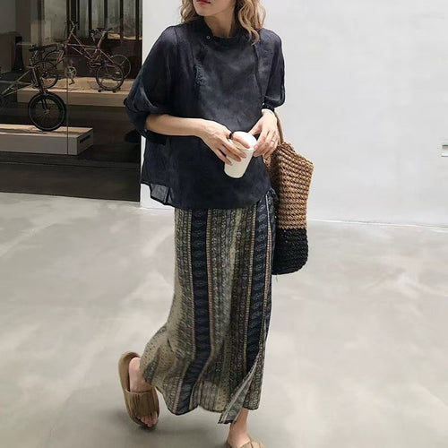 Femme Bohemian-Style Maxi Nederdel Stilla