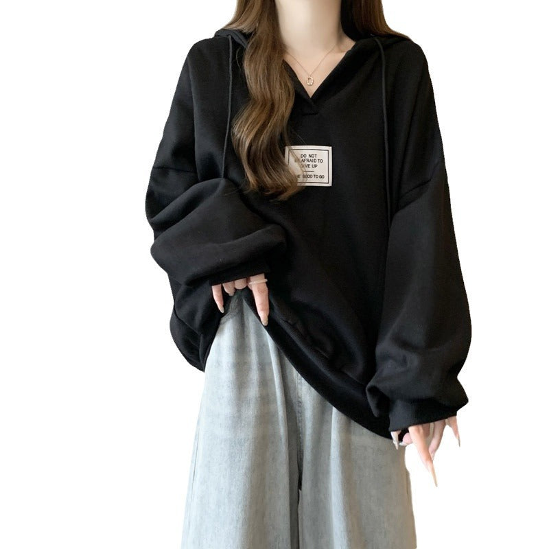 Femme Oversized Hoodie med unikt grafisk detalje Stilla