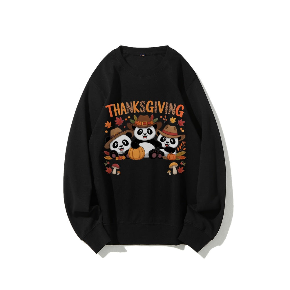 Kvinders sweatshirt med sjovt dyre design og efterårsmotív Stilla
