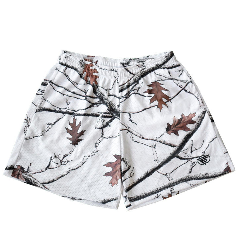 Herrer Outdoor Camouflage Mønster Træningsshorts Stilla