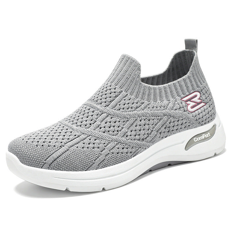 Femme Slip-On Komfort Sneakers med strækbart strik-overmateriale Stilla