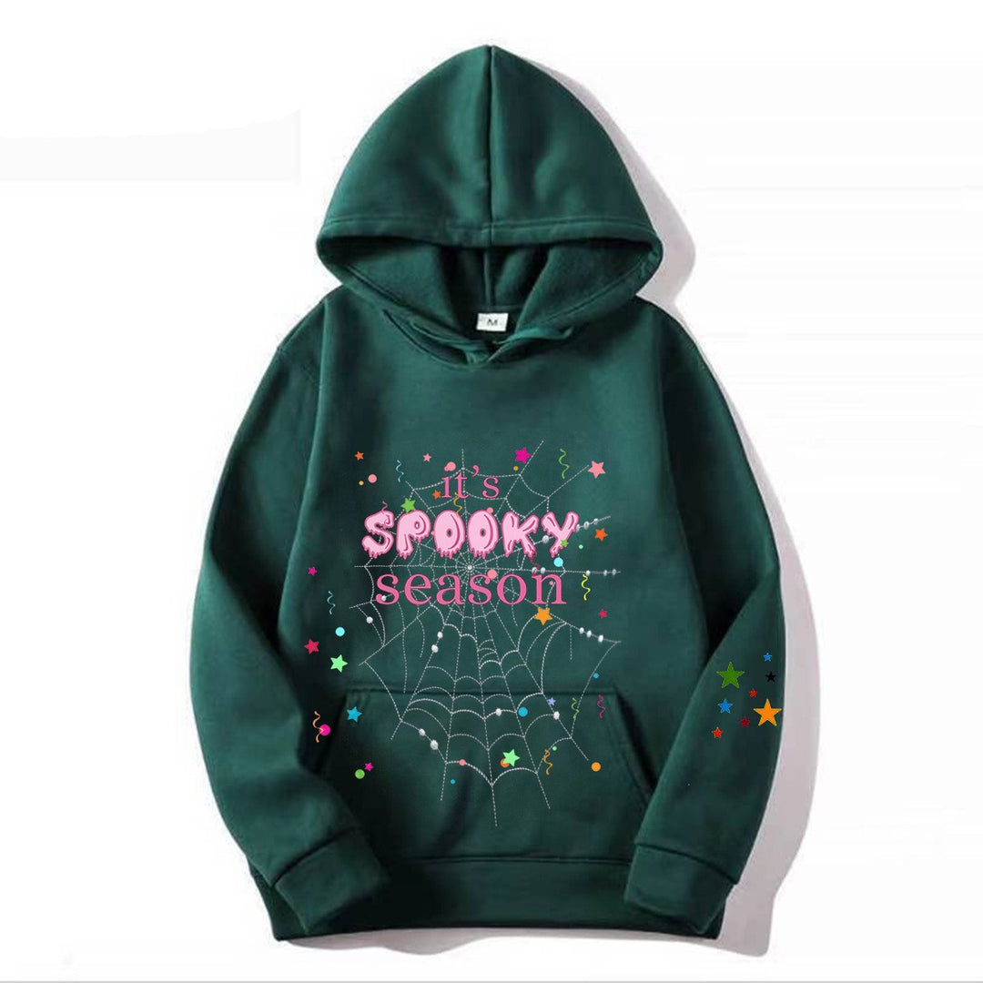 Kvinder hyggelig hoodie med grafisk Halloween design Skovae