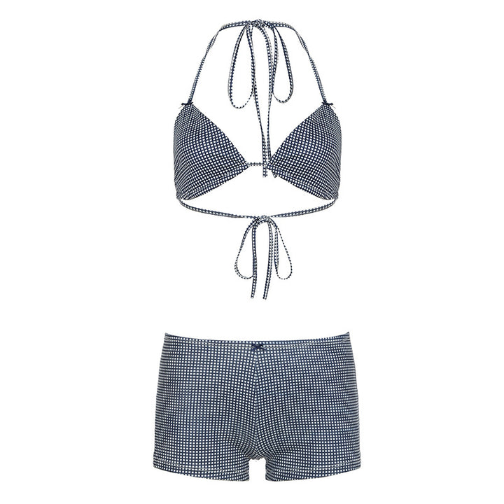 Damen Bikini-Set mit gepunktetem Design und verstellbaren Trägern Skovae